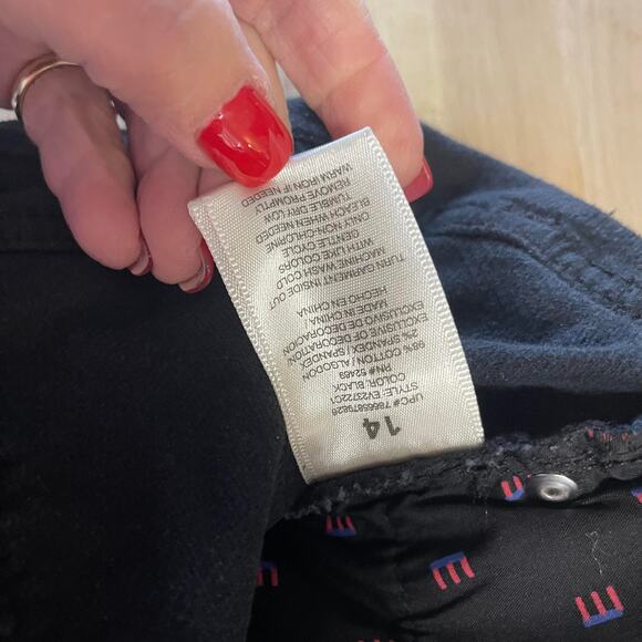 EV1 jeans black pants women's 14 velvet 5 pocket blue jean styling stretchy - Picture 8 of 14